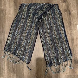 Multicolor blue scarf